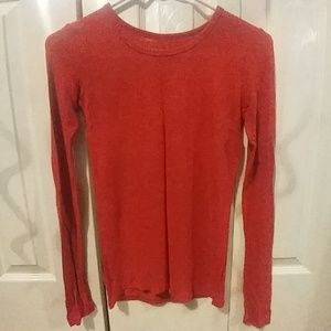 Red long sleeve tee